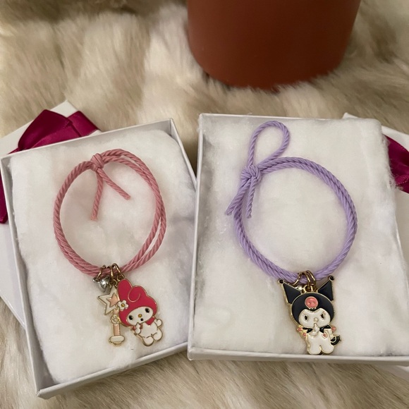 NWOT ~ Set of kuromi and melody bracelet band - Picture 2 of 2